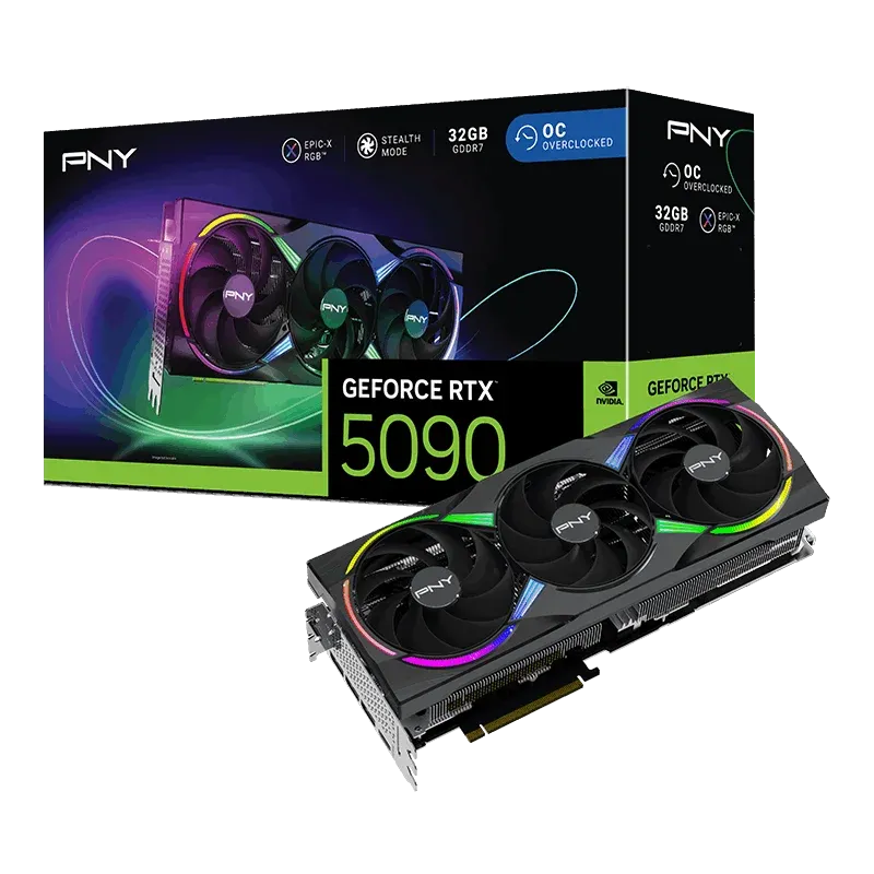 PNY GeForce RTX 5090 ARGB OC Triple Fan 32GB Graphics Card