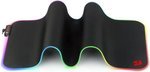 Redragon P033 Suzaku RGB LED Gaming Extended Mousepad, 800x300x4mm Dimensions, Soft Waterproof Surface, MMO Pixel Perfect Accuracy, Nonslip Base, Black | P033