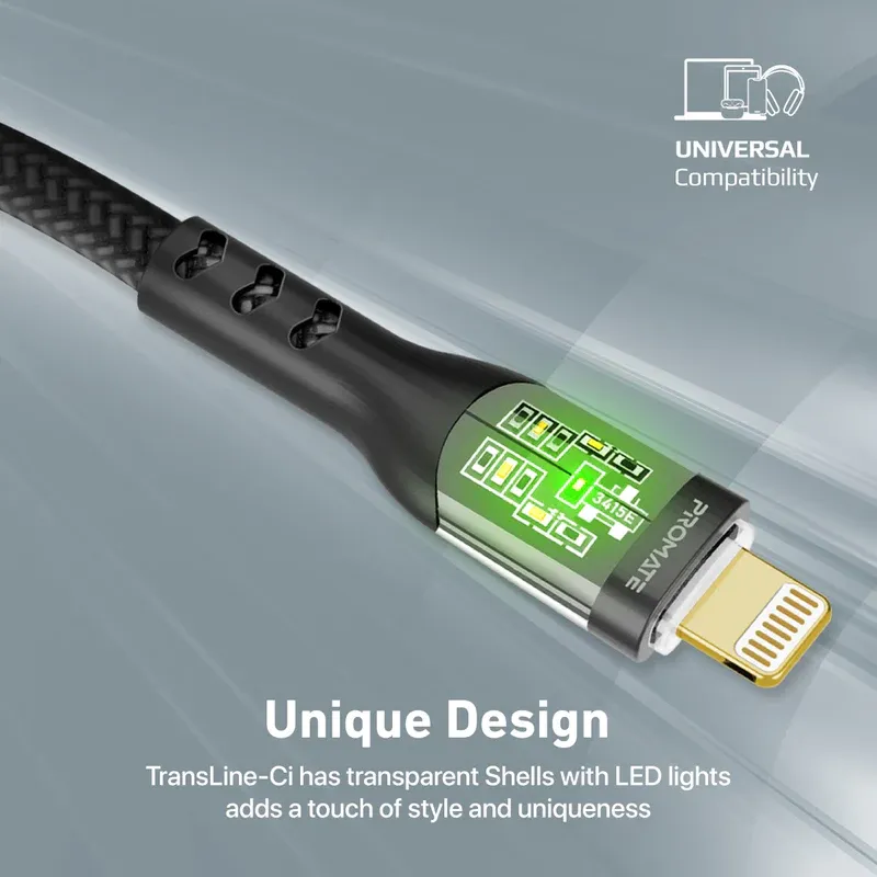 PROMATE CABLE USB-C TO LGHTINING TRANSLINE-CI