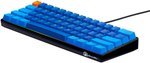 GamerTek GK60 Mini Pro Mechanical Gaming Keyboard, 61 Keys ANSI, English + Arabic Dual Layout, NKRO Full Anti Ghosting, RGB With 18 Effects, Detachable Cable, Jazz Blue | 396171