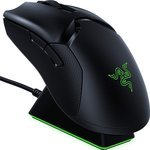 Razer Viper Ultimate Hyperspeed Lightest Wireless Gaming Mouse & RGB Charging Dock, 20K DPI Optical Sensor, Chroma RGB Lighting, 8 Programmable Buttons | RZ01-03050100-R3G1