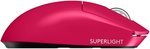Logitech G Pro X Superlight 2 Lightspeed Wireless Gaming Mouse, Lightforce Hybrid Switches, HERO 2 Sensor with 32,000 DPI, 5 Prog Buttons, Up to 95H Battery Life, USB-C, PC & Mac, Pink | 910-006798