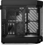 HYTE Y60 Modern Aesthetic Mid-Tower ATX Gaming PC Case, Panoramic Tempered Glass Design, Dual Chamber, 360mm Radiator Support, 3 Pre-installed 120mm Fans, PCIE 4.0 Cable, Black/Black | CS-HYTE-Y60-B