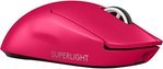 Logitech G Pro X Superlight 2 Lightspeed Wireless Gaming Mouse, Lightforce Hybrid Switches, HERO 2 Sensor with 32,000 DPI, 5 Prog Buttons, Up to 95H Battery Life, USB-C, PC & Mac, Pink | 910-006798