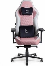 Navodesk APEX Cloud Leather Ergonomic Gaming Chair, 155Â° Reclining High Back Chair, 4D Metal Armrest, Magnetic Memory Foam Headrest, Lumbar Support, 60mm Castors, Bubblegum | B0CCYV5TG2