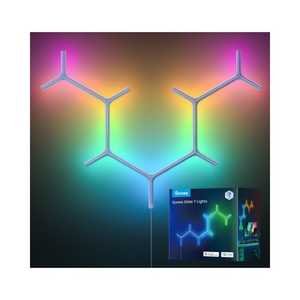 Govee Glide Y Shape Light Panel, RGBIC LED Colors, Smart Home Creative Decor Lights, With Music Sync & 40+ Sence Modes, For Gaming Room / Living Room, 7 Pack | H6065201