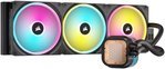 Corsair iCUE LINK H170i RGB AIO Liquid CPU Cooler, 420mm Radiator, 3x QX140 RGB Fans, 2000 RPM Fan Speed, Up to 82.5 CFM Air Flow, Copper Cold Plate, Aluminum Radiator, Black | CW-9061004-WW