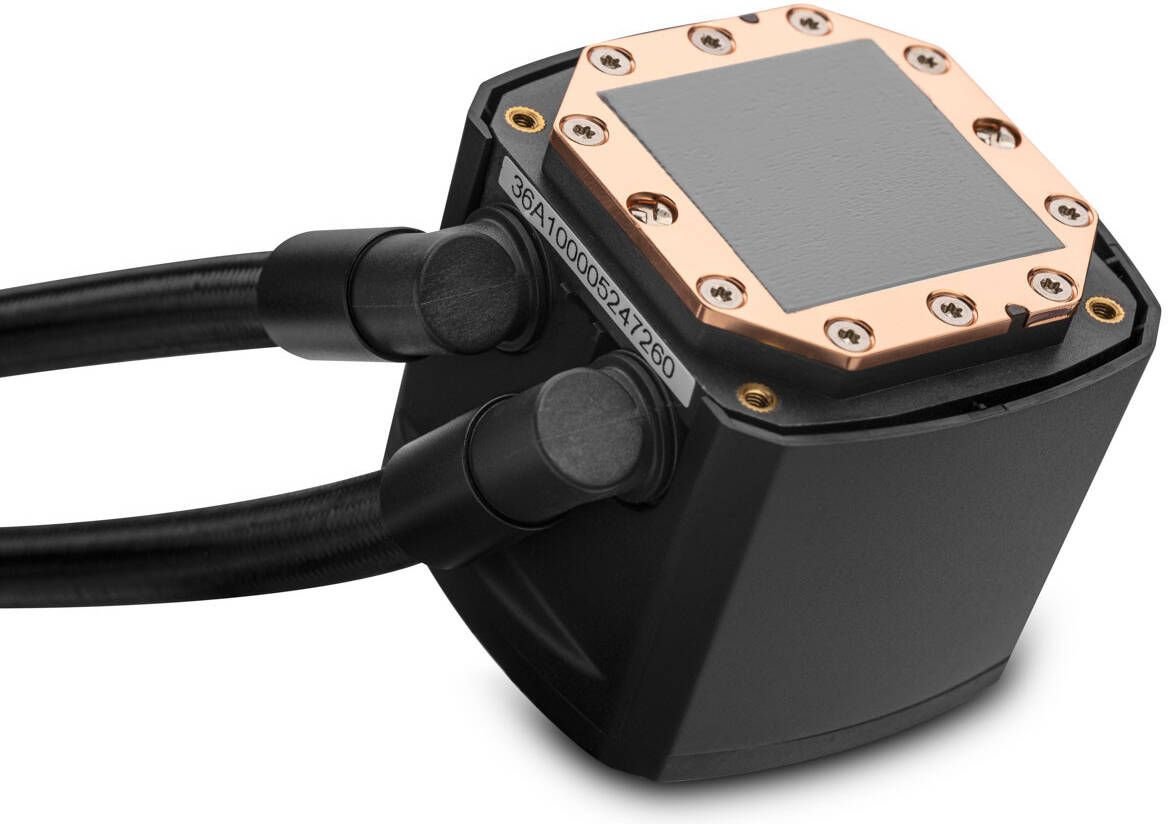 EKWB EK-Nucleus AIO CR240 Lux D-RGB Liquid CPU Cooler, 240mm Radiator, 120 mm D-RGB Daisy-chainable Fans, 550 - 2300 RPM Fan Speed, 72 CFM Air Flow, Applicable for AMD / Intel, Black | 3831109851678