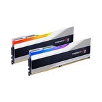 G.Skill Trident Z5 RGB DDR5 Memory, DIMM Kit 32GB (2x16GB), 6000MHz Tested Speed, CL36-36-36-96 Latency, Non-ECC, 1.35V, Unbuffered, White | F5-6000J3636F16GX2-TZ5RS