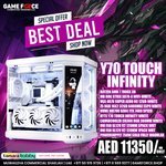 GAMING PC  RAYZEN AMD 7 7800X 3D WITH HYTE Y70 TOUCH INFINITY WHITE 