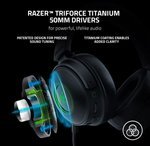 Razer Kraken V3 Pro Wireless Gaming Headset, With Haptic Technology, 50mm Drivers, THX Spatial Audio, 20 Hz-20 kHz Frequency Response, Oval Ear Cushions, Black | RZ04-03460100-R3M1