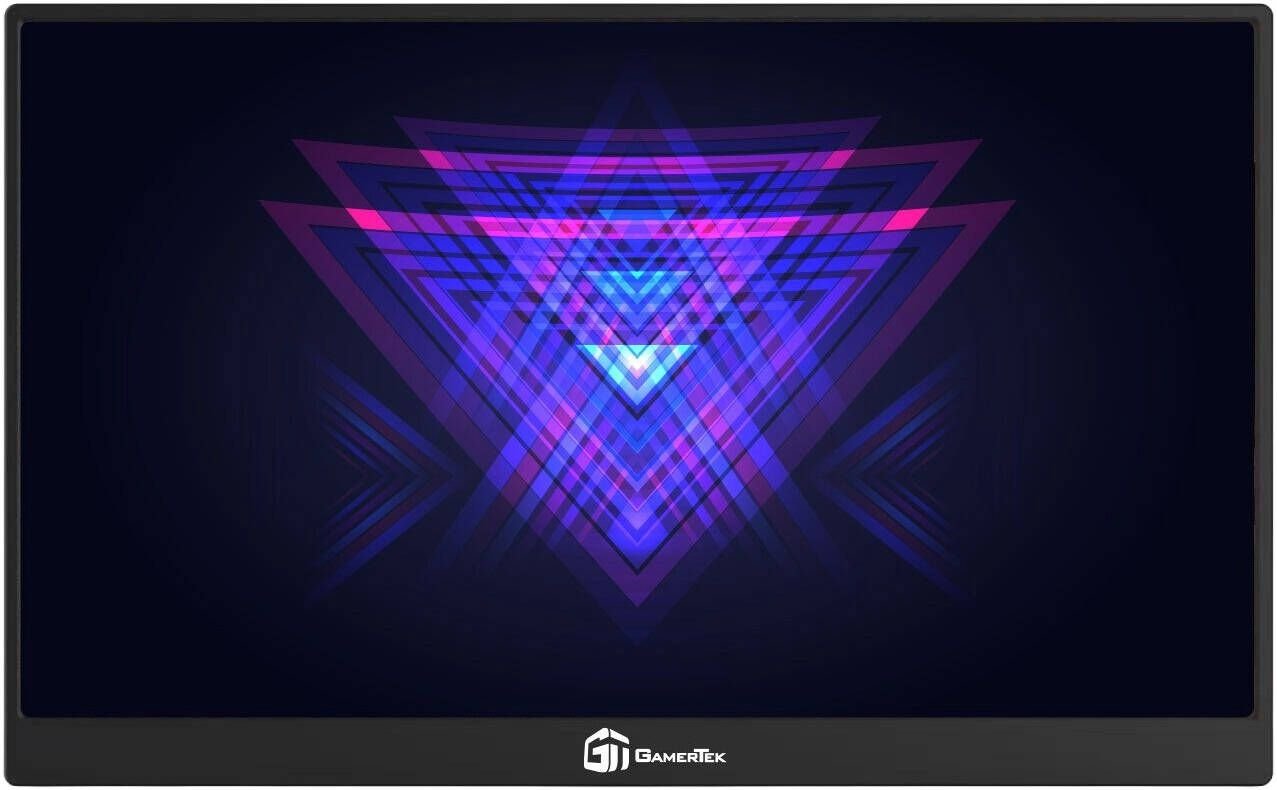 GamerTek Maverick Portable Monitor, 15.6" IPS Display, FHD Resolution, 144Hz Refresh Rate, 6.5ms Response Time, 16.7m Color Display, Black | GT-DP-316-001