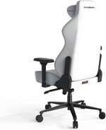 DXRacer Craft Pro Classic Gaming Chair, Alumnum Base, High-Density Memory Foam, Adjustable Memory/Recline, 4D Armrests, Multi-fun Tilt, 2.36" Caster, Class 4 Hydraulics, White | CRA-PR001-W-H1