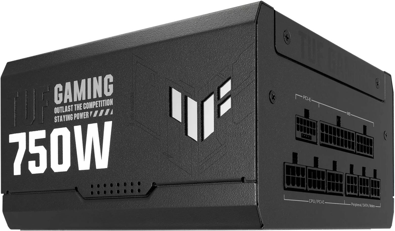 ASUS TUF Gaming 750W Fully Modular Power Supply, 80 PLUS Gold Efficiency, Active PFC, ATX12V Form Factor, Dual Ball Fan Bearings, Axial-Tech Fan Design, Black | 90YE00S3-B0NA00