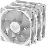 ASUS TUF Gaming TR120 ARGB Reverse Blade Fan. 120mm Fans, Up to 2000 rpm Fan Speed, 77.4 CFM Airflow, Aura Sync Compatiblity, PWM Control, Tripple Pack, White | 90DA00D3-B09020