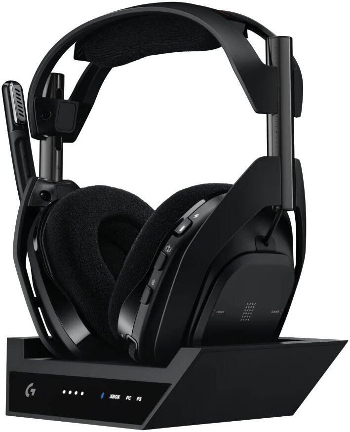 Logitech Astro A50 X LIGHTSPEED Wireless with PLAYSYNC Gaming Headset + Base Station, 40mm PRO-G GRAPHENE, 24H Playtime, Up to 24bit Audio, HDMI 2.1 Passthru, for Xbox X|S, PS5, PC, Black | 939-002126