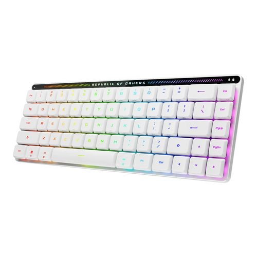  ASUS ROG Falchion RX Low Profile keyboard USB + RF Wireless + Bluetooth QWERTZ White [DE-Version, German Keyboard]
