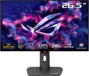 ASUS ROG Strix OLED XG27AQDMG Gaming Monitor, 27" QHD WOLED Display, 240Hz Refresh Rate, 0.03ms (GtG) Response Time, FreeSync Premium & G-SYNC Compatible, Black | 90LM0AH0-B01A70