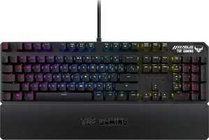 Asus RA05 TUF Gaming K3 RGB Wired Mechanical English / Arabic Keyboard, Dedicated Media Controls, Gray | 90MP01Q0-BKCA00