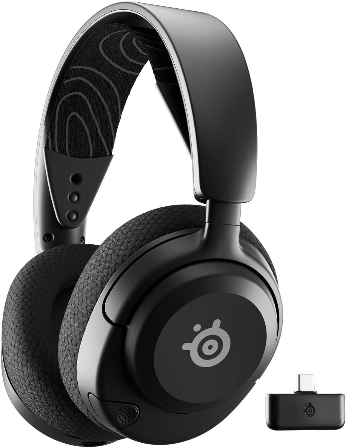SteelSeries Arctis Nova 5 Wireless Headphones, 40mm Neodymium Drivers, ClearCast Gen 2.x, Retractable Boom, 360Â° Spatial Audio, Quick-Switch Wireless, Black | 61670