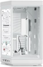  HYTE Y70 Touch Dual Chamber Mid-Tower ATX Computer Case, 14.1â€ 1100 x 3840 (4K) Capacitive Touchscreen, Up to 10 Fans & 360mm Radiator Support, 2x 3.5" HDD/4x 2.5" SSD, White | CS-HYTE-Y70-WW-L
