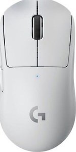 Logitech G Pro X Superlight 2.4 GHz Wireless Mouse, 40G Acceleration, 25600DPI Hero Optical Sensor, 70 Hour Battery Life, 5 Buttons, Windows / Mac Compatible, White | 910-005943 / 910-005946