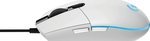 Logitech G203 Lightsync RGB Lighting 800 DPI, 6 programmable buttons Optical Wired Gaming Mouse (White) | 910-005797