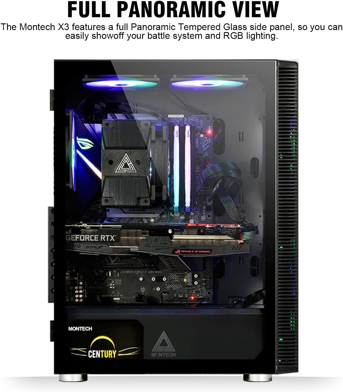 MONTECH CASE X3 MESH BLK