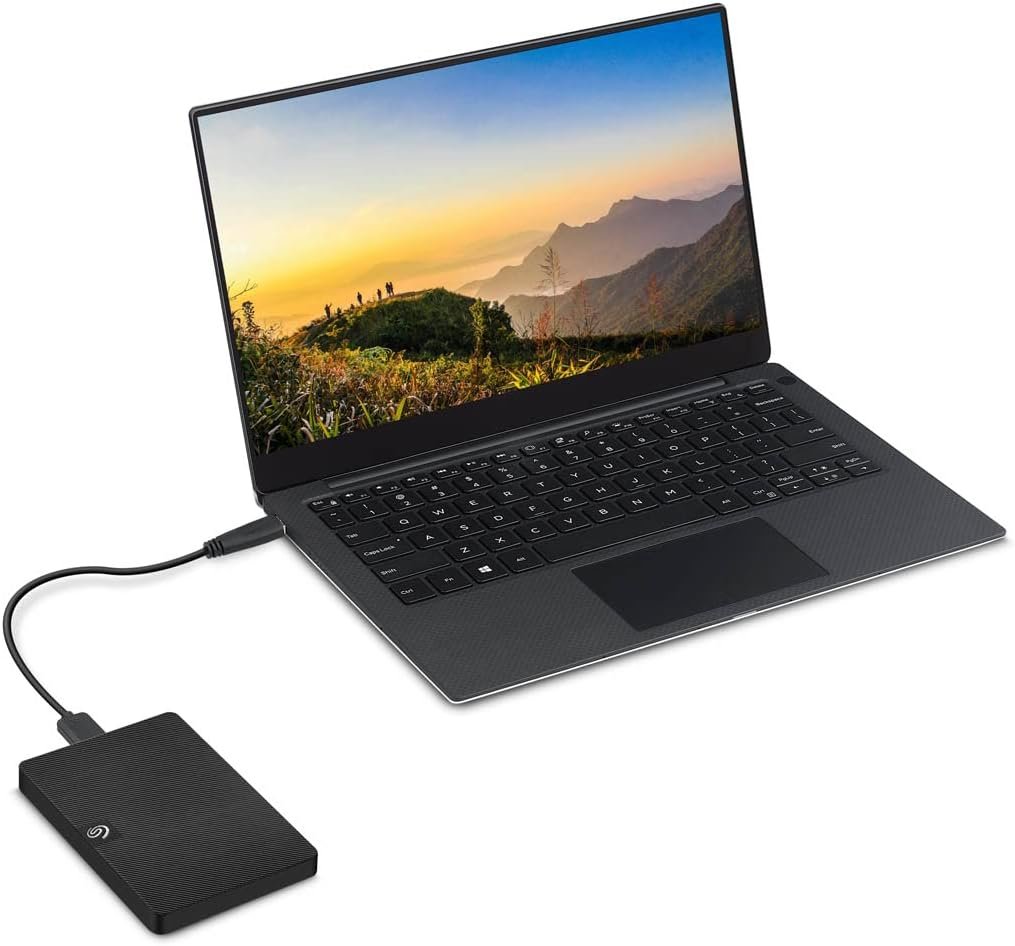  Seagate Expansion Portable, 1TB, External Hard Drive, 2.5 Inch, USB 3.0, for Mac and PC (STKM1000400)