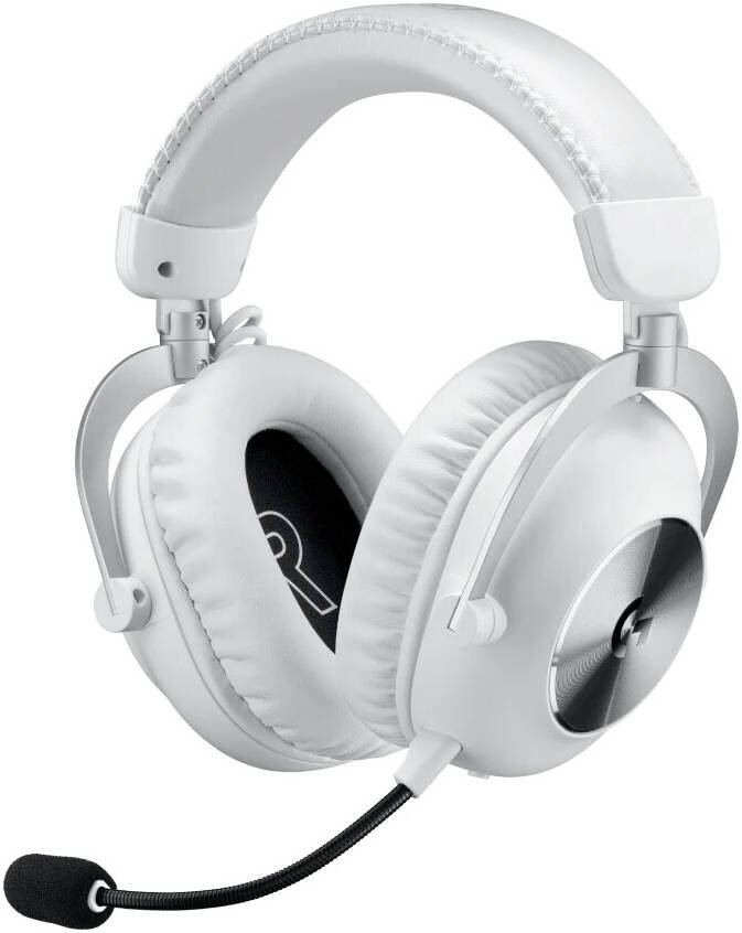 Logitech Pro X 2 Lightspeed Wireless Gaming Headset, 50mm Graphene Driver, Neodymium Magnet, Carioid Pickup Pattern, 2.4 GHz Lightspeed Bluetooth Connection Type, White | 981-001269