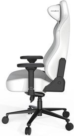 DXRacer Craft Pro Classic Gaming Chair, Alumnum Base, High-Density Memory Foam, Adjustable Memory/Recline, 4D Armrests, Multi-fun Tilt, 2.36" Caster, Class 4 Hydraulics, White | CRA-PR001-W-H1