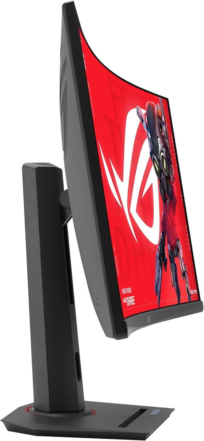  ASUS ROG Strix 32â€ 1440P USB-C Curved HDR Gaming Monitor (XG32WCS) - QHD, 180Hz, 1ms, Fast VA, Extreme Low Motion Blur Sync, FreeSync, DisplayWidget, Tripod...