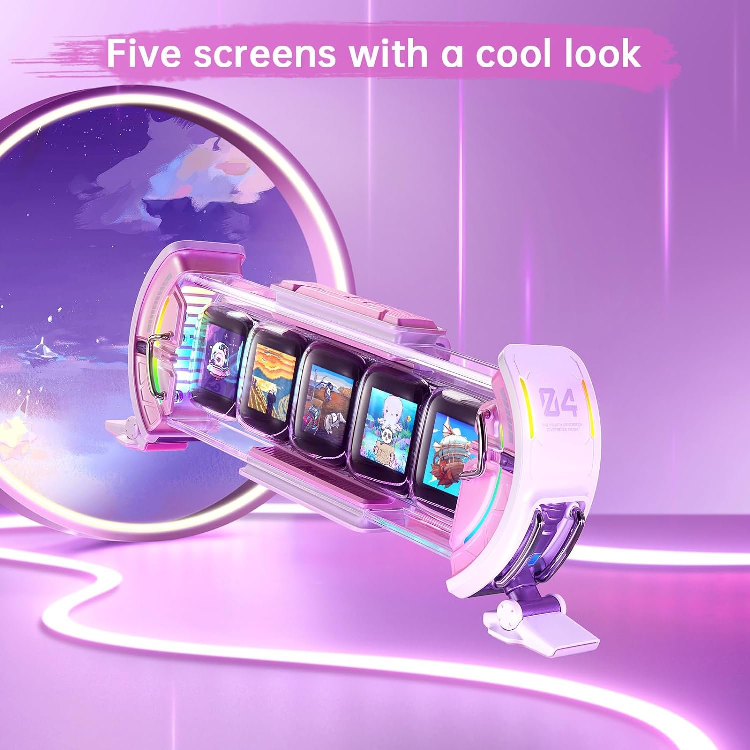 Gaming Digital Clock with Smart App-Controlled, Support Weather Forecast, Stock Market/Exchange Rate, Social Media, Pixel Art.