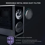  Lian Li LANCOOL 217 INF Infinity Mirror Computer Case, Mid-Tower ATX PC Case w/ 3 Pre-Installed Fans, 2x170mm ARGB Fans, 1x140mm, Front Mirror Glass Panel,.