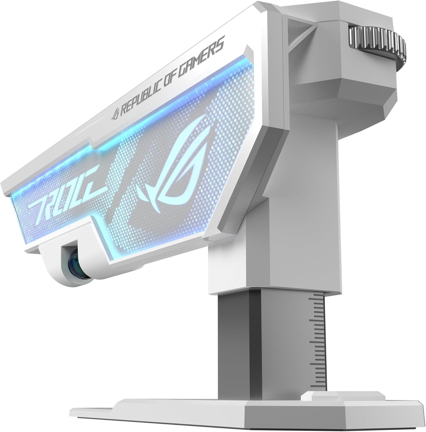  ASUS ROG Herculx Graphics Card Holder White Edition (Tool-Free Design, Included Spirit Level, Solid zinc Alloy, 72-128mm, Aura Sync)