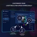  Lian Li LANCOOL 217 INF Infinity Mirror Computer Case, Mid-Tower ATX PC Case w/ 3 Pre-Installed Fans, 2x170mm ARGB Fans, 1x140mm, Front Mirror Glass Panel,.