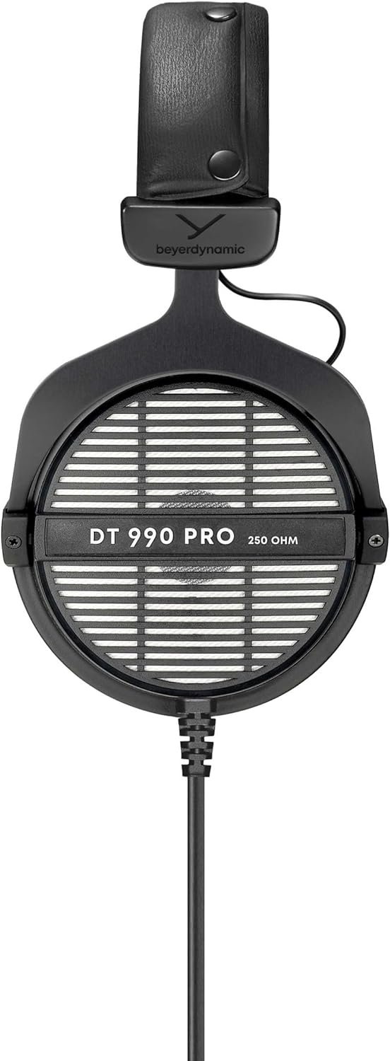  beyerdynamic DT 990 Pro 250 ohm Over-Ear Studio Headphones For Mixing, Mastering, and Editing, Wired