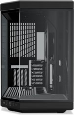  HYTE Y70 Upgraded Modern Aesthetic Dual Chamber Panoramic Tempered Glass Mid-Tower ATX Computer Gaming Case with PCIE 4.0 Riser Cable Included, Black