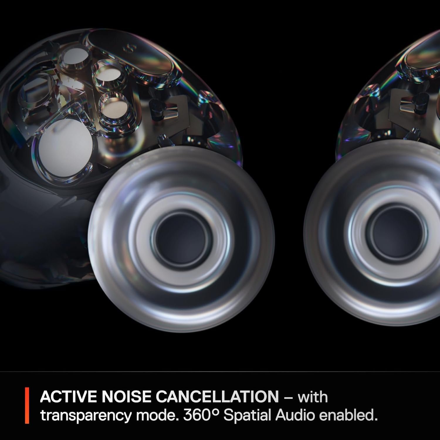 SteelSeries 61680 Wireless Gaming Earphones, Arctis GameBuds ANC Noise Cancelling for PC/PS 5/4/Switch/Smartphones, IP55 Dustproof and Waterproof, Bluetooth.