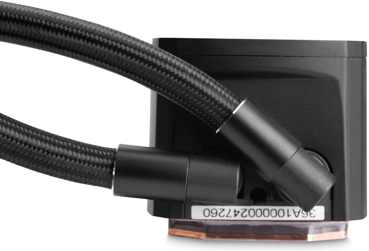EKWB EK-Nucleus AIO CR240 Lux D-RGB Liquid CPU Cooler, 240mm Radiator, 120 mm D-RGB Daisy-chainable Fans, 550 - 2300 RPM Fan Speed, 72 CFM Air Flow, Applicable for AMD / Intel, Black | 3831109851678