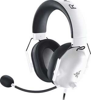 Razer BlackShark V2 X Wired Esports Gaming Headset, 7.1 Surround Sound, 50mm Drivers, 240g Lightweight Build, Noise Cancelling Mic, Hybrid Memory Foam Cushions Comfort, White | RZ04-03240700-R3M1