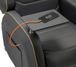 COUGAR Ranger Pro Royal Gaming Sofa, Steel-Frame, Breathable Pvc Leather, With Lumbar Pillow, 157Â° Recliner System, 160Kg Weight Capacity- Black