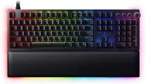  Razer Huntsman V2 Analog Gaming Keyboard: Razer Analog Optical Switches - Chroma RGB Lighting - Magnetic Plush Wrist Rest - Dedicated Media Keys & Dial