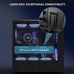  Lian Li LANCOOL 217 INF Infinity Mirror Computer Case, Mid-Tower ATX PC Case w/ 3 Pre-Installed Fans, 2x170mm ARGB Fans, 1x140mm, Front Mirror Glass Panel,.