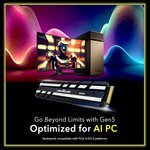  Addlink G55H 1TB PCIe Gen5 NVMe M.2 SSD with Heatsink - Up to 10,200 MB/s - Game Ready - Internal Solid State Drive - Compatible with PCs and PS5 (ad1TBG55HM2P)