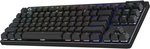 Logitech G PRO X TKL LIGHTSPEED Wireless Gaming Keyboard, Ultra-Portable Tenkeyless Design, Lightsync RGB Backlit, PBT Keycaps, Tactile Switches (GX Brown), BT/USB, US INTL Layout, Black | â€Ž920-012136