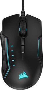 CORSAIR GLAIVE RGB PRO, Comfort FPS/MOBA 18000 DPI, Optical