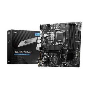  MSI PRO B760M-P DDR4 ProSeries Motherboard, Supports 12th/13th Gen Intel Processors, Micro-ATX, LGA 1700 - Black