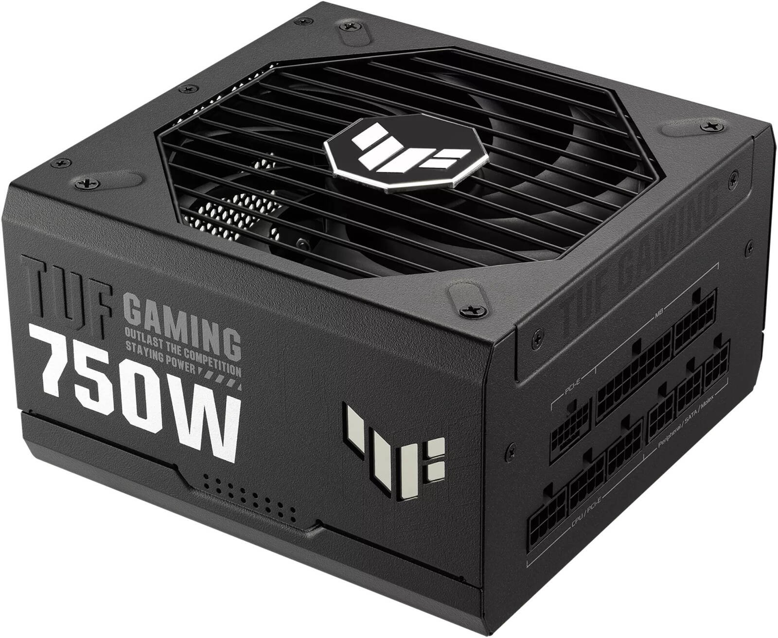 ASUS TUF Gaming 750W Fully Modular Power Supply, 80 PLUS Gold Efficiency, Active PFC, ATX12V Form Factor, Dual Ball Fan Bearings, Axial-Tech Fan Design, Black | 90YE00S3-B0NA00