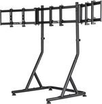 Thermaltake GR500 Racing Simulator Cockpit with Triple Racing Monitor Stand, Up to 120kg Weight Capacity, 32" to 55" Screen Sizes, Triple Support 32" Monitor | GSC-R50-CPASBB-01 / GEA-RMS-TMSBLK-01